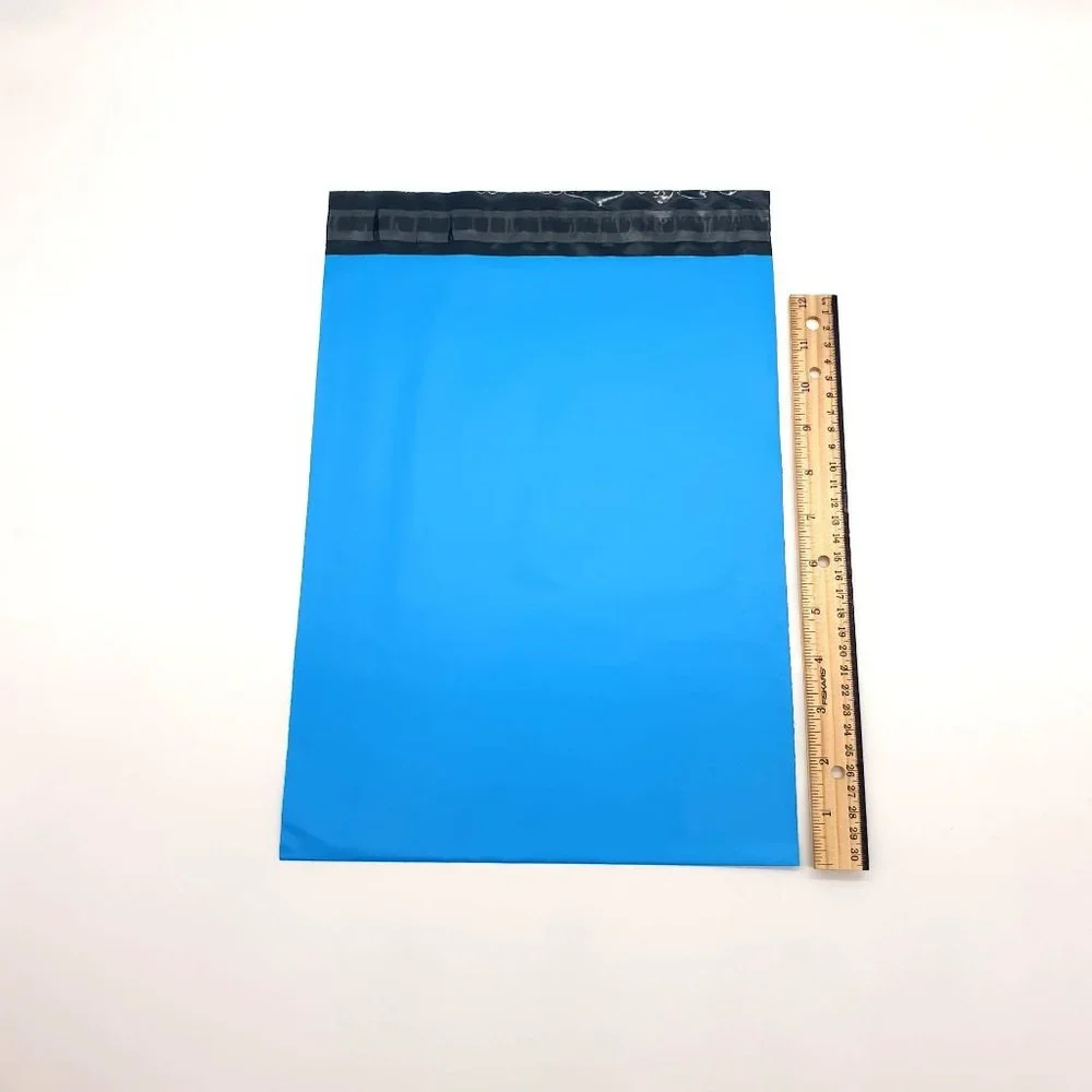 Sky Blue 10 x 13 Poly Mailers Printed Bags For Mailing Shipping 25 Pack